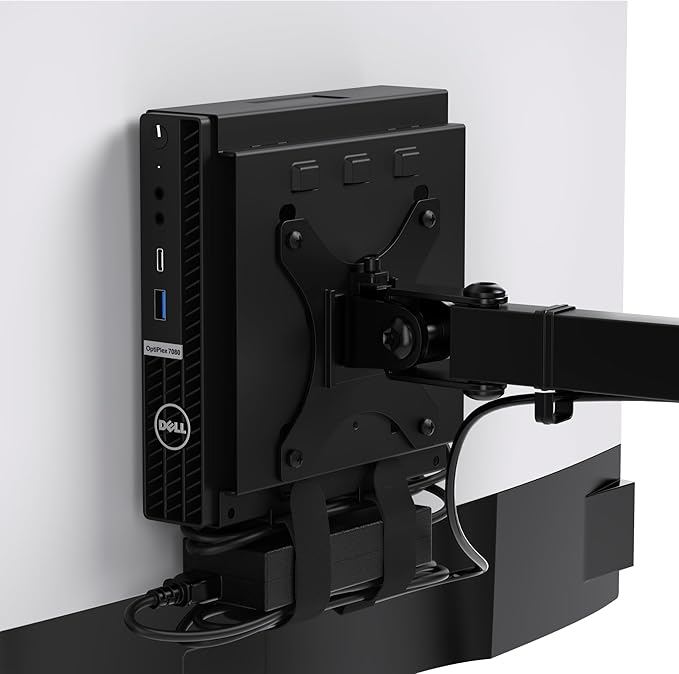 HumanCentric Dual VESA Mount for Dell OptiPlex Micro, Monitor Arm Support | 100x100mm VESA Compatible, Wall Mount & Monitor Arm Support, Power Supply Holder Sold Separately. Part no 101-2110 by HumanCentric