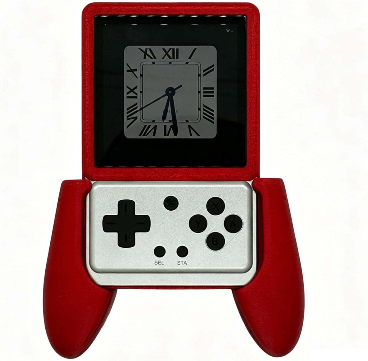 Hand Grip Cover Case for Anbernic RG Rotate, Hard Shell Protector Case 3D Printed Ergonomic Grip Stand Holder for RG Rotate Game Console Accessories (Red) by Generic