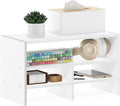 Furinno Hermite Desk Top Organizing Shelf Bookcase, White | Desktop Office Organization Racks with Open Shelves, Desk Top Display Book Shelf, for Paper, Office Supplies, Magazine by Furinno-FitsYourSpaceFitsYourBudget