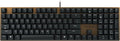 Cherry KC 200 MX Wired Mechanical Office Keyboard MX2A Silent RED Switches | Modern Design, Aluminum Surface, USB-A Connection, Black/Bronze, Quiet Keys by CHERRY