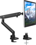 Mount-It! Single Monitor Desk Mount, Top-Mount Arm, 17-32" Screens | Full Motion Tilt Swivel Rotate, Holds up to 17.6 lbs, VESA 75x75/100x100, C-Clamp & Grommet Base, Height Adjustable by Mount-It