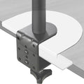 VIVO Steel Reinforcement Bracket Mount Plate for Thin, Glass, and Other Fragile Table Top Surfaces, Compatible with Most Monitor Stand C-Clamp Installations, Anti-Slip No Scratch, White, STAND-AC01RW by Unknown