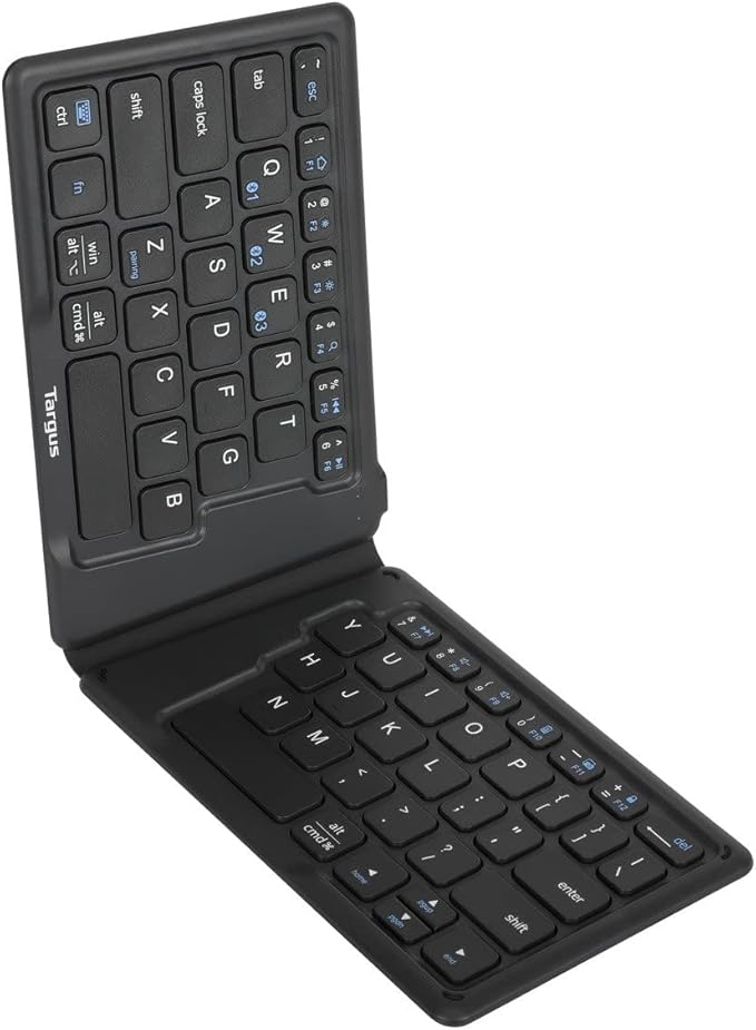 Targus Ergonomic Foldable Bluetooth Antimicrobial Keyboard, Black (AKF003US) - Image 3