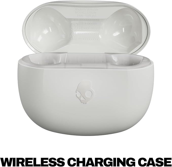 Skullcandy Rail ANC Active Noise Cancelling Wireless Earbuds - Bone/Orange | In-Ear, Bluetooth Headphones, Noise Cancellation, 38 Hours Battery, Microphone for iPhone Android, Customizable Sound - Image 6