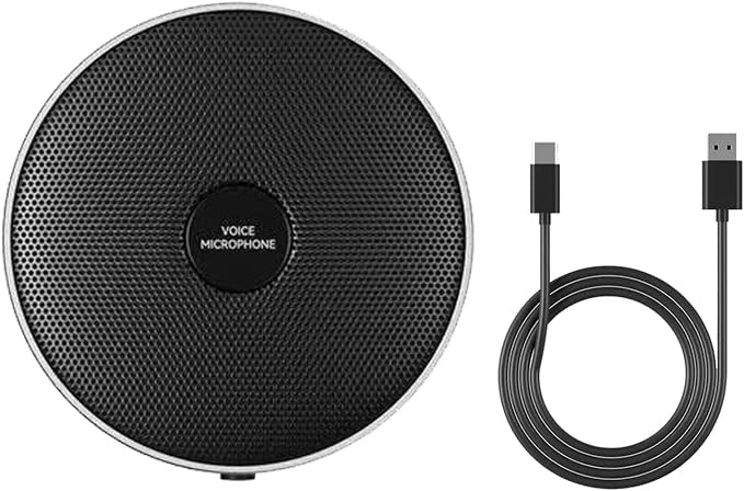 Conference USB Microphone No Speaker,Desktop Computer Mic, Noise-Canceling Technology, Plug & Play, Compatible with Windows & MacOS by Cykvis