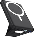 AOGUERBE for Magsafe Power Bank, 10000mAh Foldable Wireless Portable Charger with LED Display, 3 in 1 Magnetic Battery Pack with 22.5W Fast Charging for iPhone 17/16/15/14/13/12 Pro/Pro Max/Plus/Mini | 22.5W PD Fast Charging for Magsafe Battery pack, L... by AOGUERBE