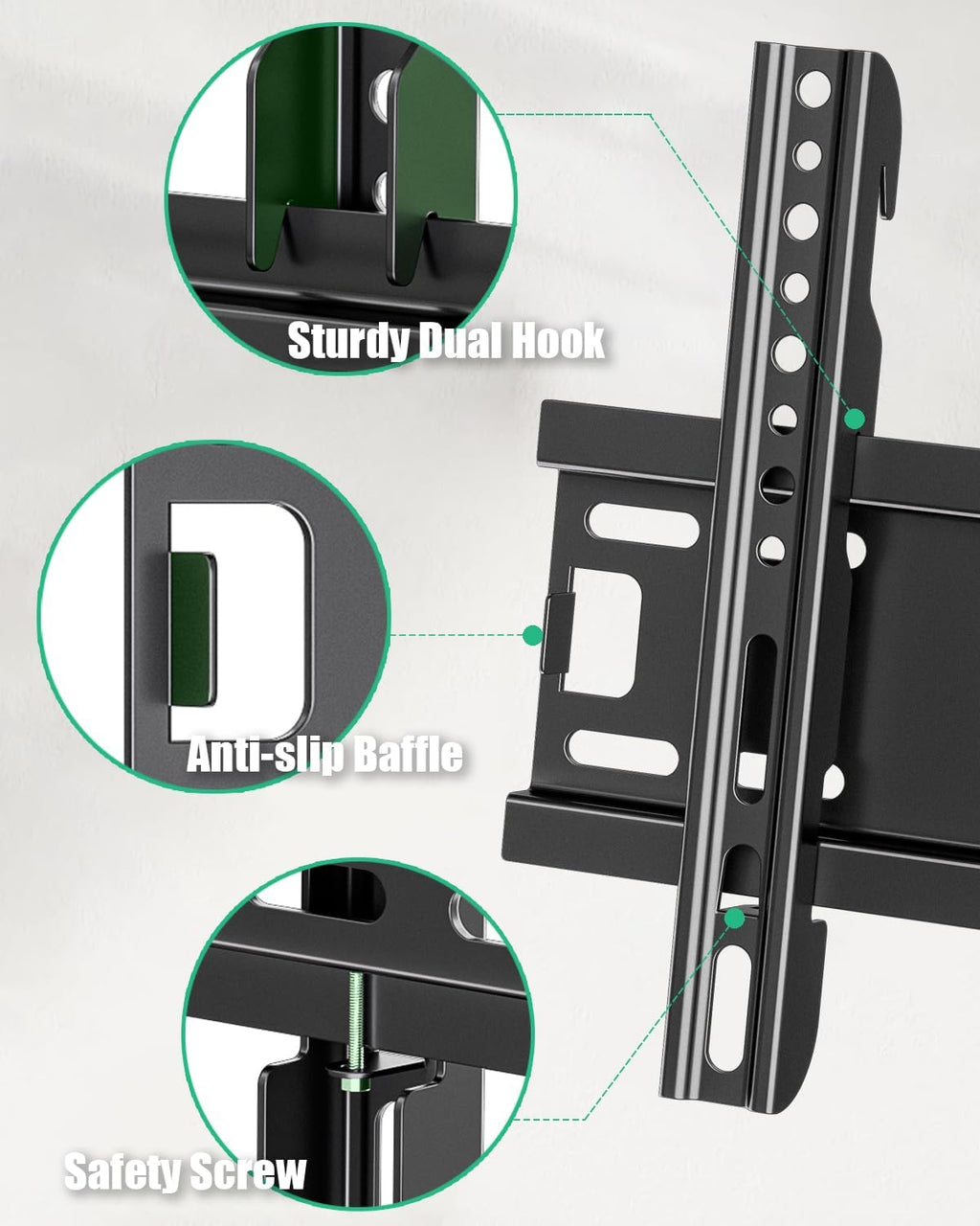Fixed TV Wall Mount for 14-43 Inches Flat Screen TVs & Monitors - Image 4