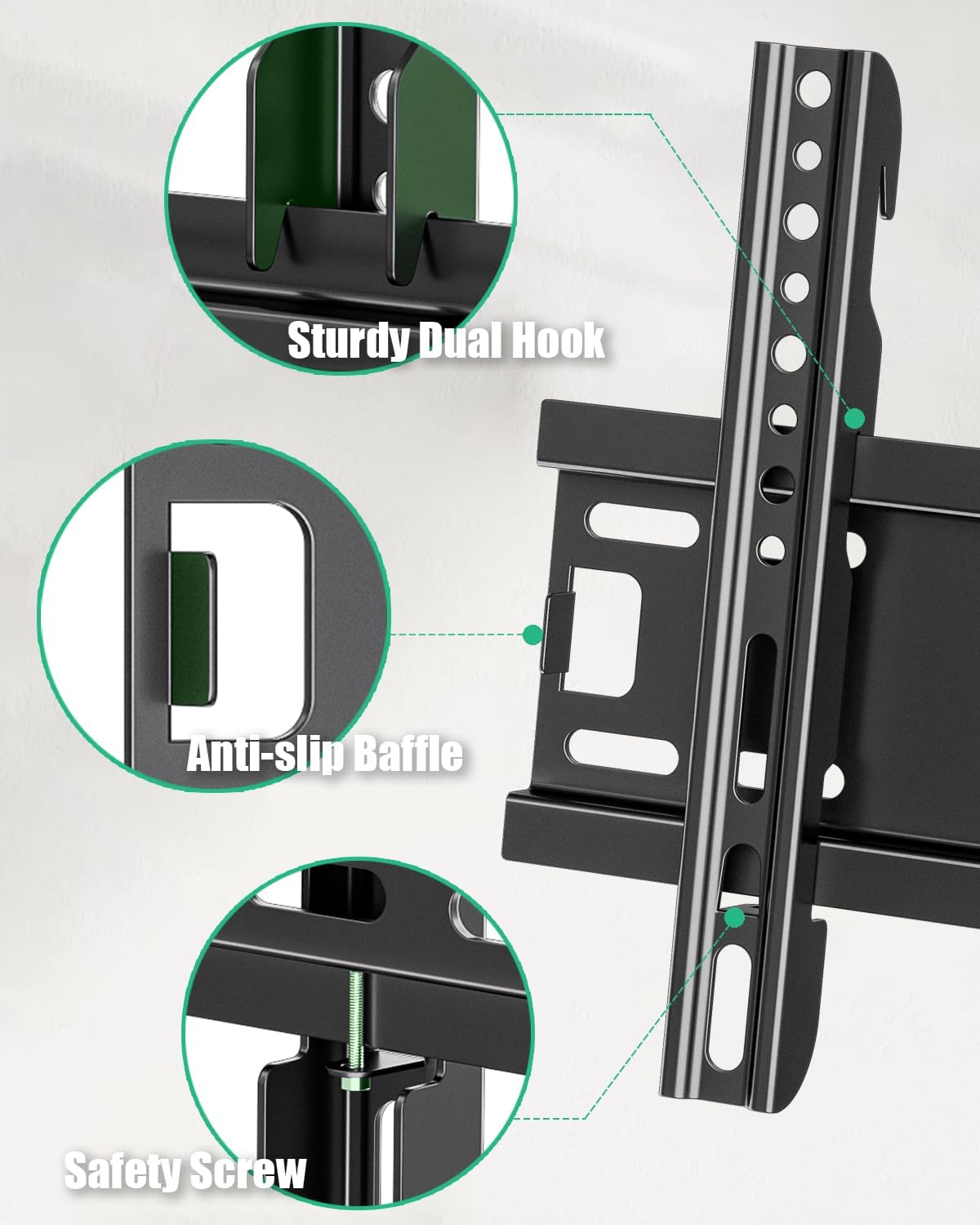 Fixed TV Wall Mount for 14-43 Inches Flat Screen TVs & Monitors - Image 4