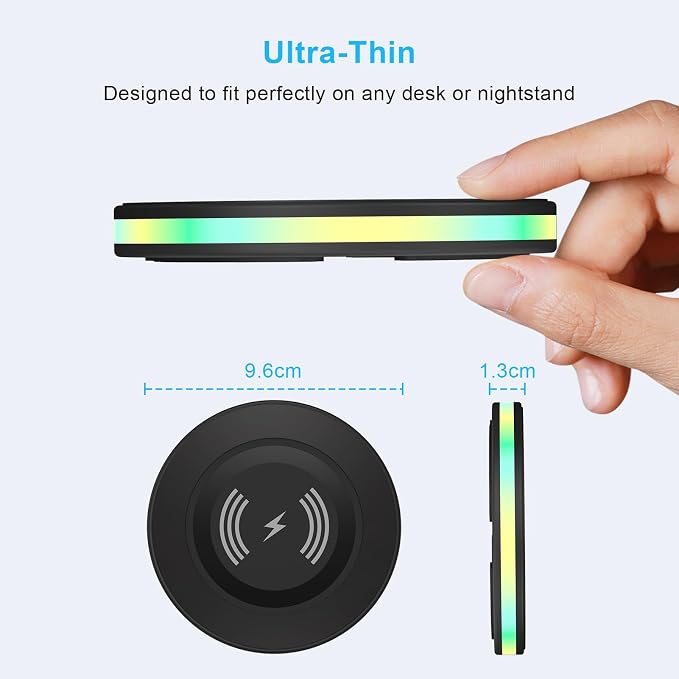 Wireless Charger Samsung Fast Charging Pad Wireless Phone Charger for | Android Samsung Galaxy S26 S25 Ultra S25 S24 S23 S22 S21,Wireless Charging Station Cargador Inalámbrico para for iPhone 17 16 - Image 5