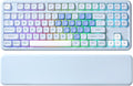 YUNZII B87 TKL Wireless Mechanical Keyboard (Blue Heart,Cocoa V2 Switch) | QMK/VIA, Wrist Rest, CreamyTyping, Cute MOA Keycaps, Gasket Mount, Hot Swap, RGB Backlit, NKRO, BT/2.4G/USB-C, for Win/Mac by YUNZIIMECHANICALKEYBOARD