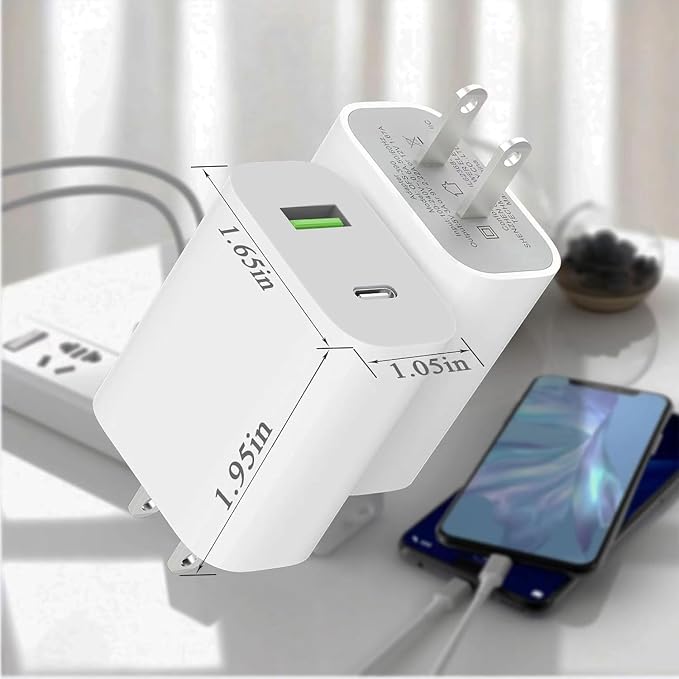 4 Pack USB C Charger Block, Dual Port Type C Wall Charger Fast Charging | 20W Power Adapter Cube for iPhone 14/14 Pro/14 Pro Max/14 Plus/13/12/11, XS/XR/X, iPad, Samsung, More - Image 6