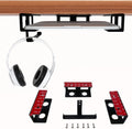 IFCASE Under Desk Mount for Laptop, Mini PC with Headphone Holder (Black) by IFCASE