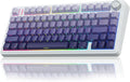 AULA F75 Pro Wireless Mechanical Keyboard,75% Hot Swappable Custom Keyboard,RGB Backlit,Pre-lubed Linear Switches,Side Printed PBT Keycaps Mechanical Gaming Keyboards,Gradient Purple by AULA