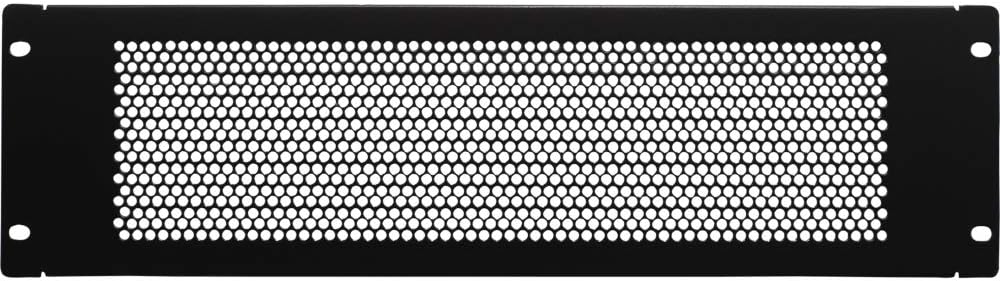 Navepoint 3U Blank Rack Mount Panel Spacer with Venting for 19-Inch Server Network Rack Enclosure Or Cabinet Black by NavePoint