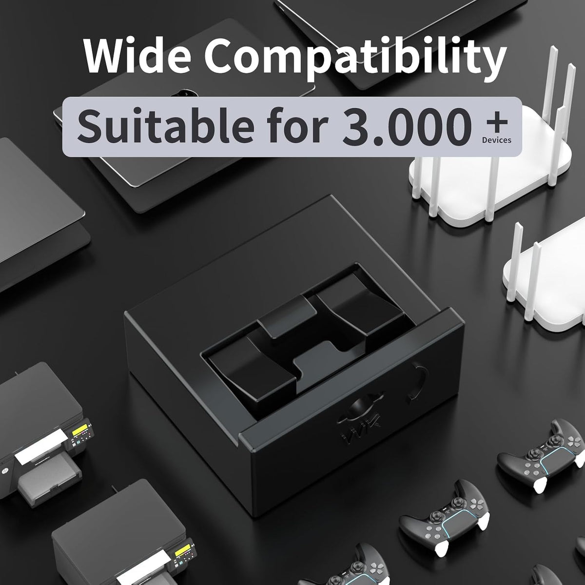 50PCS USB-A Port Blockers with 3 Keys-Removable Type-A Data Protection - Dust & Moisture Resistant Shield for Laptops, PCs, Gaming Devices & Tamper Protection (Black) - Image 2