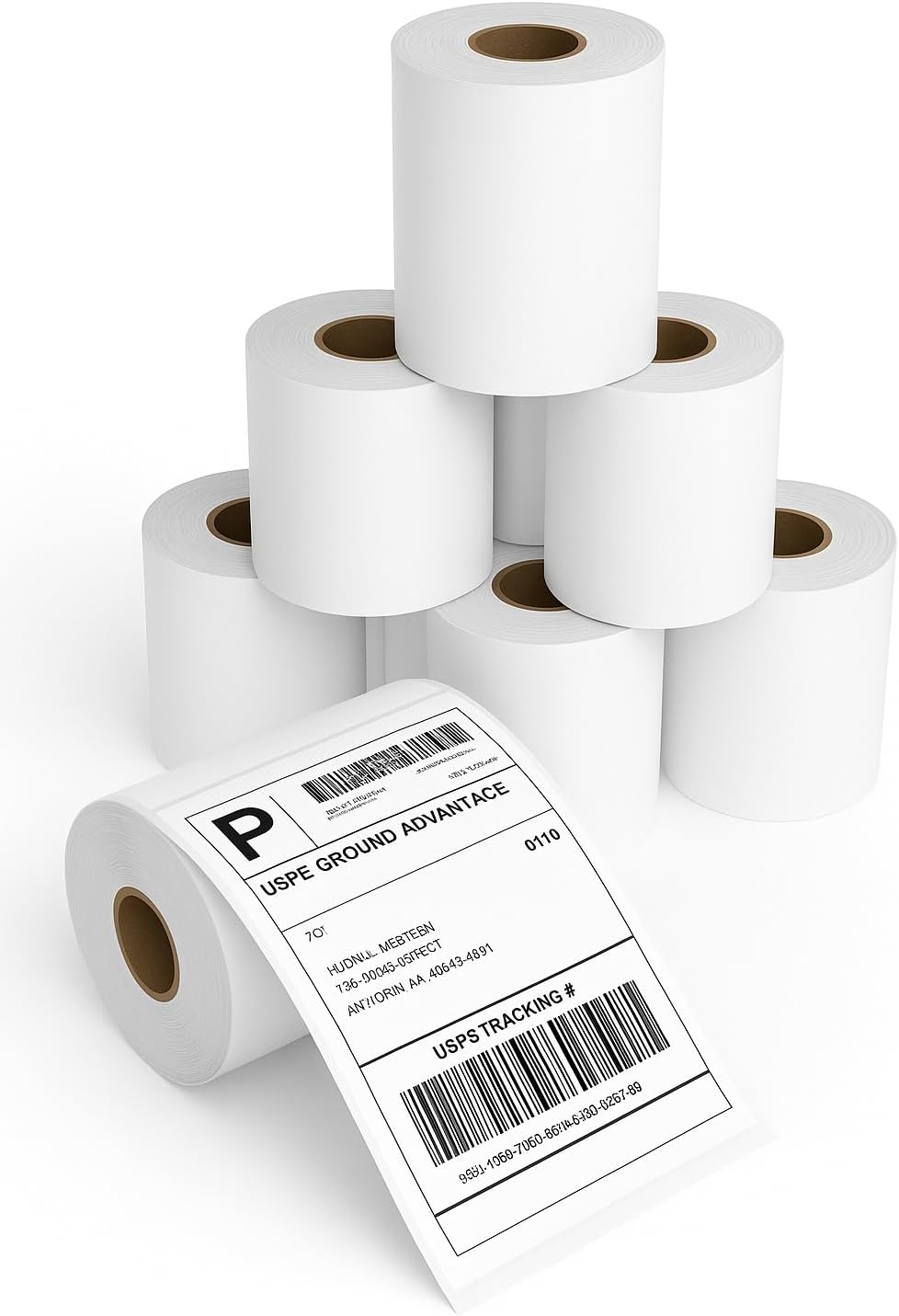 4x6 Thermal Labels Roll – 10 Rolls, 250 Labels/Roll – Shipping Labels 4x6, Perforated & Strong Adhesive - Commercial Grade Thermal Printer Labels for Shipping and Mailing by OnlyPaper