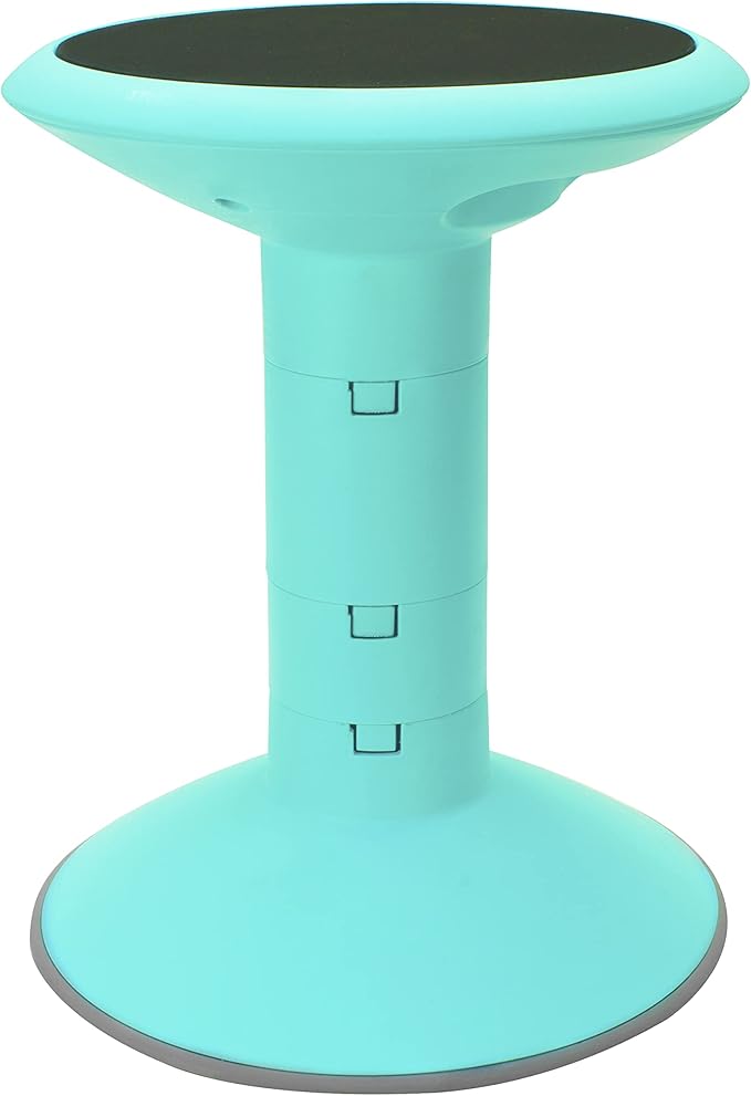 Storex Active Tilt Stool – Ergonomic Seating for Flexible Office Space and Standing Desks, Adjustable 12-24 Inch Height, Teal (00325U01C) - Image 11