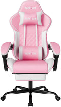 Ergonomic Video Gamer Chairs Gaming Computer Chairs Gamer Chairs for Adults Massage Lumbar Support Swivel Height Adjustable Headrest Backrest by SUKIDA