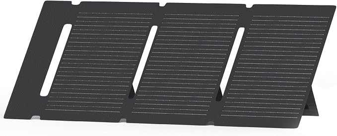 AFERIY 30W Portable Solar Panel Chargers QC3.0 18W USB-A USB-C Output Foldable Small Power Emergency ETFE Panels IP67 Waterproof Camping Backpacking Hiking for Cell Phone Power Banks Flashlight by AFERIY