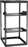 VEVOR 20U Open Frame Network Rack Server Rack, Wall Mounted or Floor Stand by VEVOR
