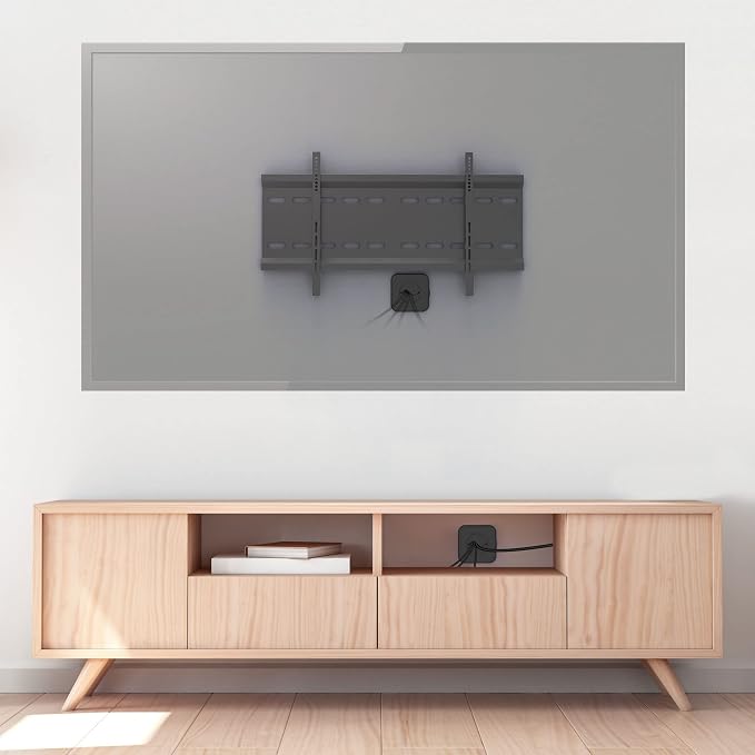 TV Cord Hider for Wall Mounted TV - Cable Management Kit to Hide TV Wires Behind The Wall - Includes 2 Cable Manager Brackets, and Thicker Hold Opener for Easy Install (Black) - Image 7