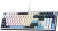 RK ROYAL KLUDGE X104 Wired Full Size Mechanical Gaming Keyboard, Metal Knob | Creamy Keyboard with Number Pad,104 Keys RGB Computer Keyboard Hot Swappable Linear Switch, Online Software for Wins/Mac by RKROYALKLUDGE