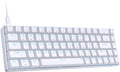 DIERYA T68SE 60% Gaming Mechanical Keyboard,Ultra Compact Mini 68 Key with Blue Switches Wired Keyboard,Anti-Ghosting Keys, for Windows Laptops and PC Gamers,White by DIERYA