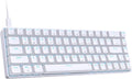 DIERYA T68SE 60% Gaming Mechanical Keyboard,Ultra Compact Mini 68 Key with Red Switches Wired Keyboard,Anti-Ghosting Keys, for Windows Laptops and PC Gamers,White by DIERYA