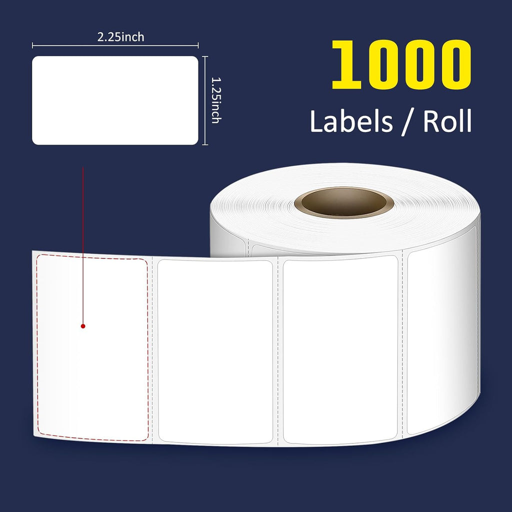 LLIKED 2.25" x 1.25" Direct Thermal Labels, 12000 Barcode Address Labels - Image 2