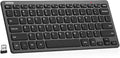 Arteck 2.4G Wireless Keyboard Ultra Slim and Compact Keyboard with Media Hotkeys for Computer Desktop PC Laptop Surface Smart TV and Windows 11/10/8/7, Black by ARTECK