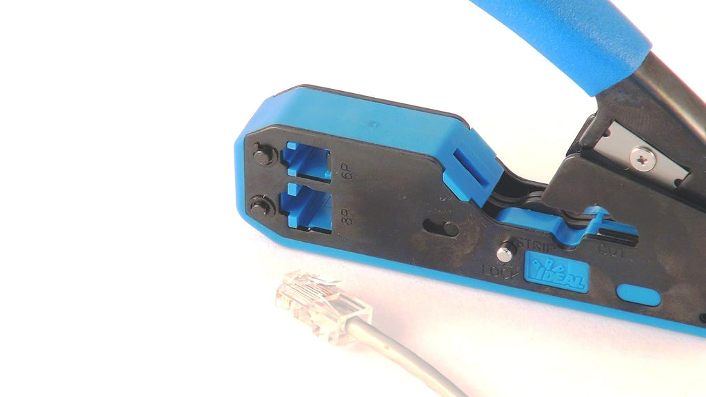 IDEAL Electrical 33-396 Data/Voice Modular Plug Crimp Tool Kit, Crimping Tool for CAT3/5e/6 Cables, RJ-45 (8P8C) & RJ-11 (6P6C, 6P4C, 6P2C) w/ 20 Plugs - Image 14