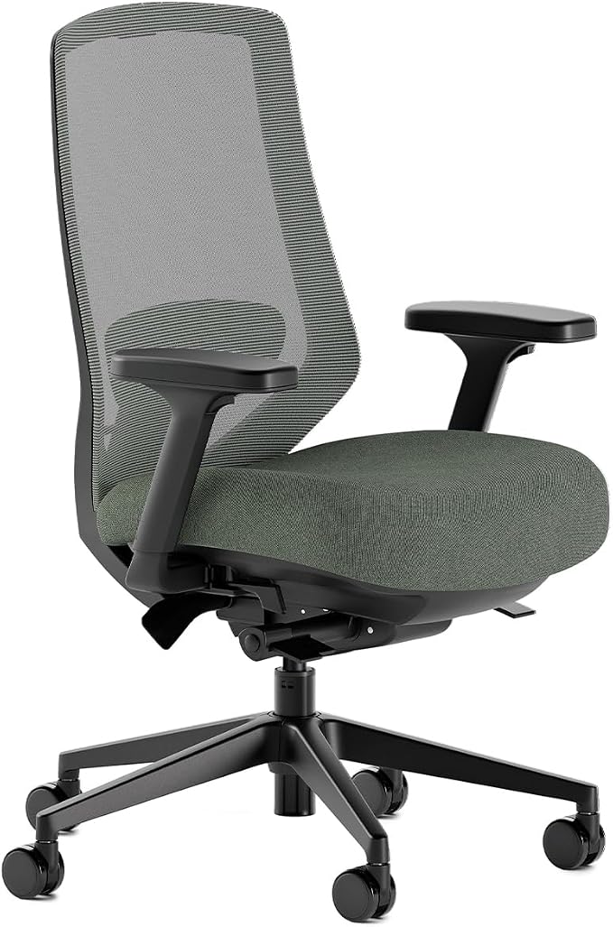 Branch Ergonomic Chair Pro, Mesh Office Chair with 14 Points of Adjustment | Height, Depth and Tilt Adjustable, 5D Armrests, Forward Tilt, Smooth Recline, and Lumbar Support, Everglade by Branch