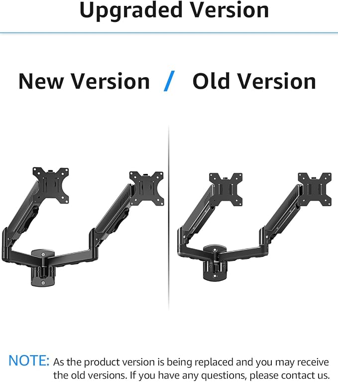 MOUNTUP Dual Monitor Wall Mount for 2 Max 32 Inch Computer Screen, Fully Adjustable Double Monitor Arm, Wall Mounted Monitor Holder Support 4.4-19.8lbs Display, VESA Bracket 75x75, 100x100 - Image 9