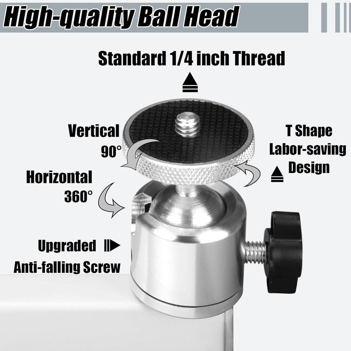 2-Be-Best Projector Wall Mount 14" Foldable Arm Mount Universal Projector Mounts Adjustable Bracket 1/4" M4 M6 Screw Size Quality Cold-Rolled Steel Upgraded White - Image 4