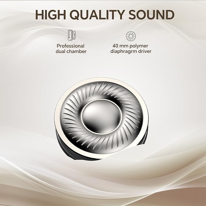OneOdio Focus A10 Wireless Active Noise Cancelling Headphones, Multipoint | Hybrid ANC, 62H playtime, multipoint Bluetooth, USB-C charging and 3.5mm wired mode for travel, work and daily listening - Image 4
