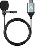 MAONO USB-C Lavalier Microphone, 192kHz/24bit for Interview and Vlogging | Omnidirectional, Plug & Play for iPhone15, iPad, Android, Conference Call, YouTube Video, Dictation, Meeting, Recording, UL11 by MAONO