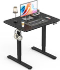 Small Electric Standing Desk, Gaming Desk, 31.5x24 Inch, Black | Height Adjustable Computer Desk with Smart Controller, Sit and Stand Up Table for Home, Office, Work, Study, Writing by Zontera