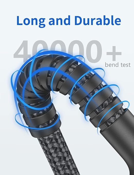 USB C Cable 10FT, 2Pack Long USB A to USB C Charger Cable, Type C Cable 3A | Fast Charging Upgraded Extra Durable Braided USBC Cord Compatible with iPhone 17/16 15 Pro Max/Samsung Galaxy S23 and More - Image 5