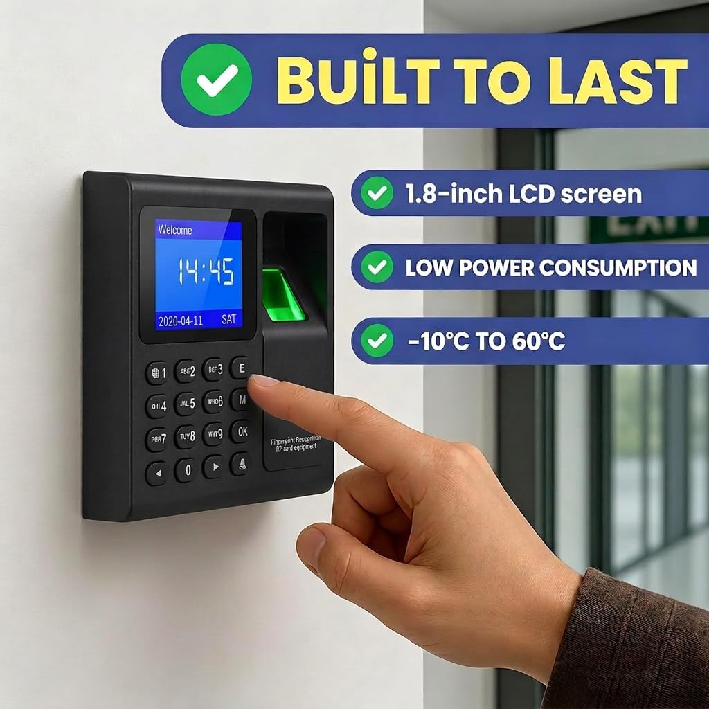 Fingerprint and RFID Access Control Kit, Supports USB Data Download - Image 8