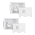 9" in-Wall Media Box Recessed Outlet Cable Management Kit 2 Pack | Structured Media Enclosure, One Connect & Network Switches, Fits Fire TV Stick Samsung, Recessed In-Wall Design, 2 Pack by Pegzone