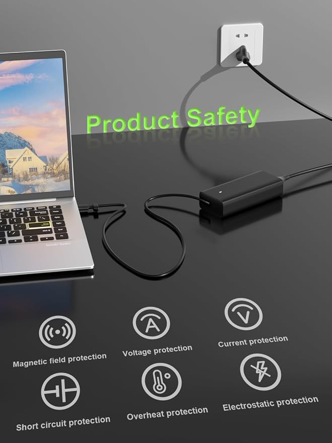 65W USB C Charger Compatible with Dell Pro 13 14 16 Xps 12 13 9315 7390 inspiron-7306 5620 5310 Chromebook 3100 3110 Latitude 5410 5330 5420 5440 5450 7410 7400 Laptop - Image 7