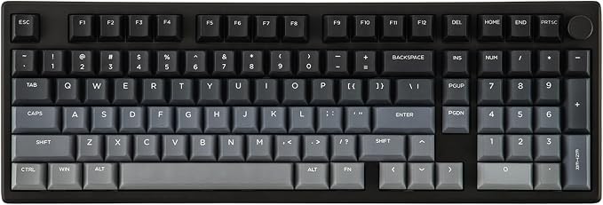 EPOMAKER Galaxy100 Lite QMK/VIA Gaming Keyboard with 8000mAh Battery | 1800 Aluminum Mechanical Keyboard with Numpad, USB-C/BT/2.4Ghz, Hot-Swap, Creamy Sound (Black, Wisteria Linear Switch) by EPOMAKER