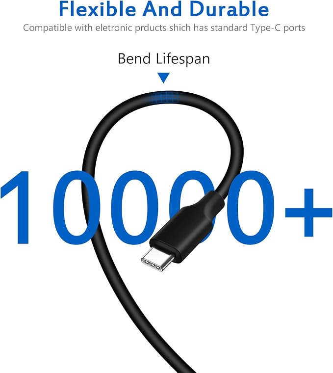 Charger Compatible with HP Laptop Chromebook 65W 45W USB C Power Adapter | For HP Laptop Charger and All 65W USB Type C Power Supply Adapter Cord - Image 3