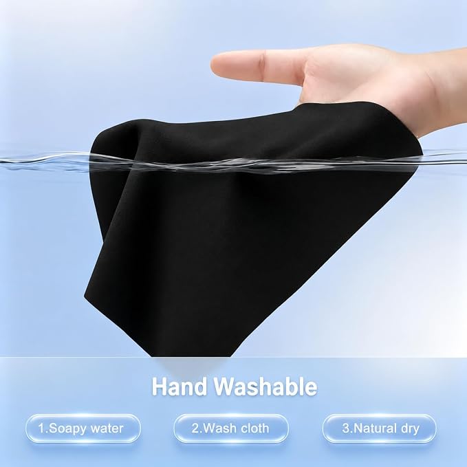 2 Pack Microfiber Liner Cleaning Cloth 13" with Screen Keyboard Imprint Protection, Laptop Keyboard Protector Accessories Compatible with MacBook Neo/Pro/AIR 13 inch and MacBook Pro 14"-Black - Image 6