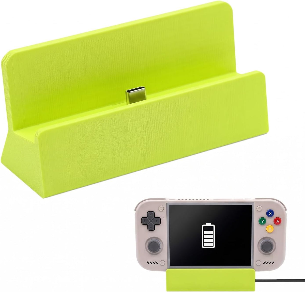 Charging Dock for Retroid Pocket Nova, USB-C Charger Station Portable Desktop Stand Base for Retroid Pocket Nova Handheld Game Console Accessories, Green by Generic