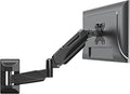 MOUNTUP Monitor Wall Mount for 17-32 Inch Computer Screen, Wall Mounted Arm Support 4.4-17.6lbs Display, Computer Monitor Arm, VESA Bracket for VESA 75x75mm and 100x100mm, Black by MOUNTUP