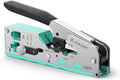 VCELINK RJ45 Crimp Tool, All-In-One CAT7/6A Crimper, Adjustable Knob, Green by VCELINK