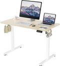 43"x24" Standing Desk, Height Adjustable Sit-Stand Home Office, Oak | Electric Adjustable Standing Desk, Sit to Stand Computer Office Desk with Splice Board, Memory Preset, Lifts 28.7''-46.5" by ERGOMAKER