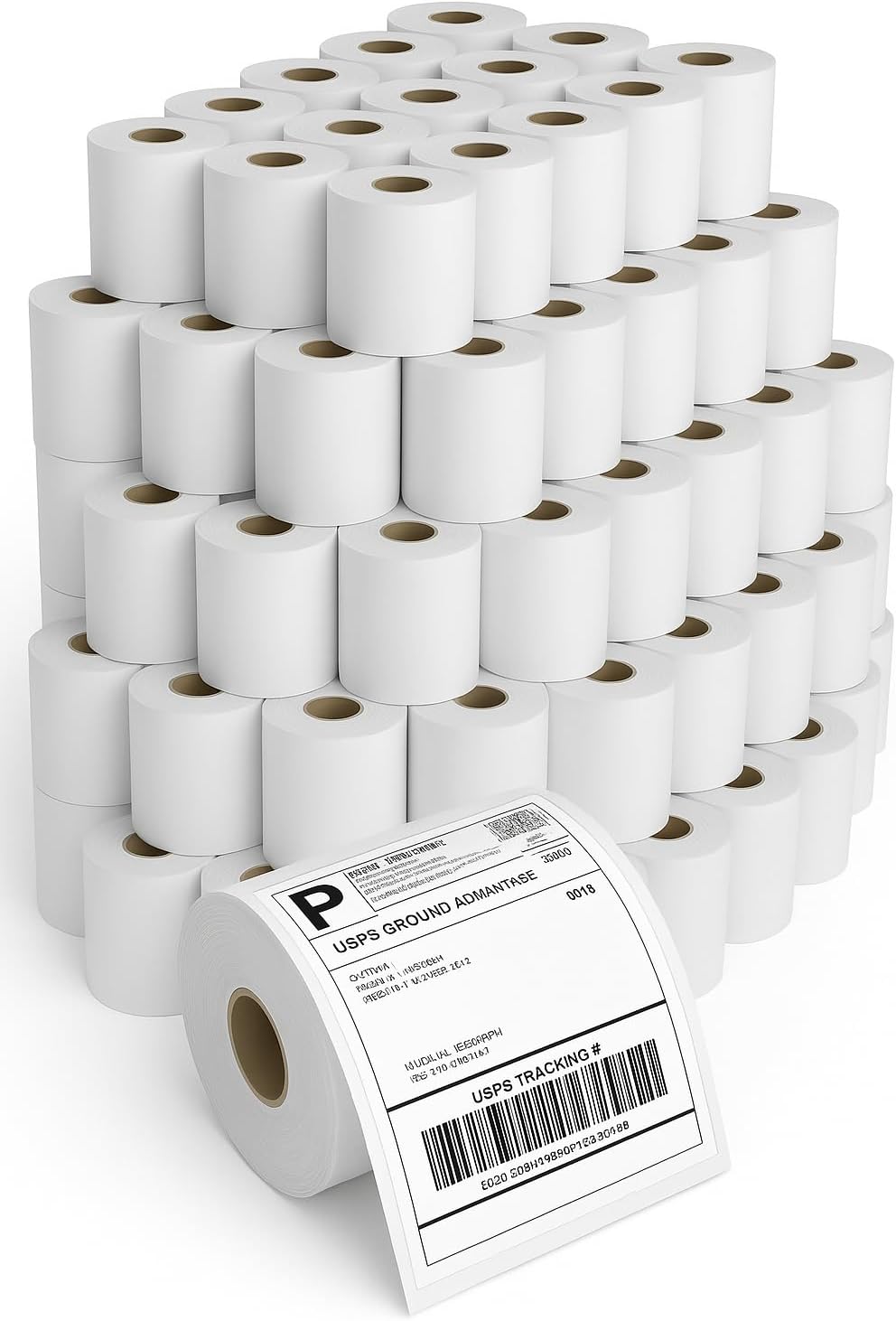 4x6 Thermal Labels Roll – 200 Rolls, 250 Labels/Roll – Shipping Labels 4x6, Perforated & Strong Adhesive - Commercial Grade Thermal Printer Labels for Shipping and Mailing by OnlyPaper