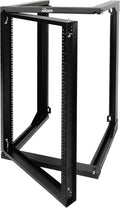 Tecmojo 18U Wall Mount Rack, Server Rack,Open Frame Server Rack,Network Rack for 19inch Computer/AV/Data/IT/Media Equipment,18inch Depth,16inch Apart Mounting Holes,Swing Gate,Square and Tapped Holes by Tecmojo